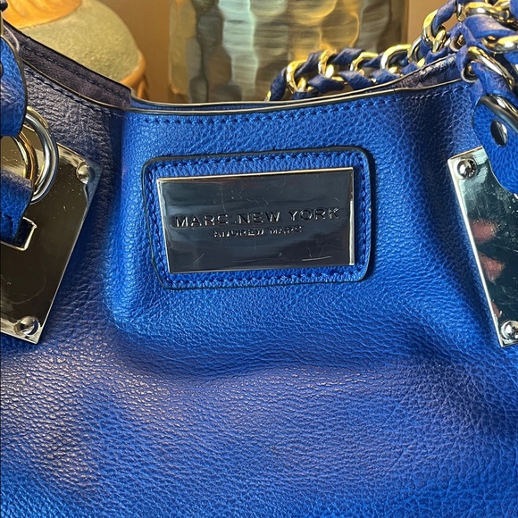 Marc New York Cobalt Blue Tote with Chain Details - Picture 2 of 13